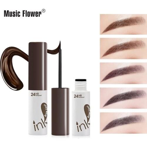 Musicflower Holding Makeup Ink Eyebrow Dye Liquid Long-lasting Do Not Faint Waterproof and Sweatproof Stud Clear M6015 Gift