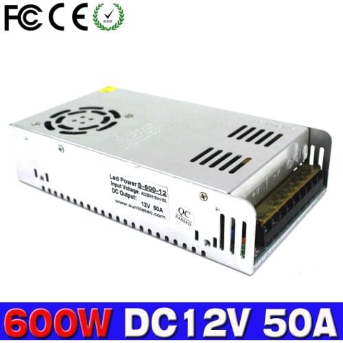DC Power Supply 12V 15V 18V 24V 27V 30V 32V 36V 42V 48V 60V 600W Led Driver Transformer 110V 220V AC to DC SMPS Power Adapter