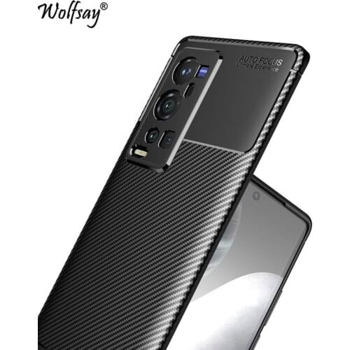 For Vivo X60 Pro Plus 5G Case Bumper Silicone Anti-knock Carbon Fiber Cover For Vivo X60 Pro Plus Case For Vivo X60 Pro+ Cover