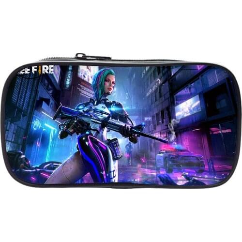 Game Free Fire Pencil Case Multifunction Pen Bag For School Boys Girl Kawaii Stationery Gift Pouch Eraser Bags Stationery Box