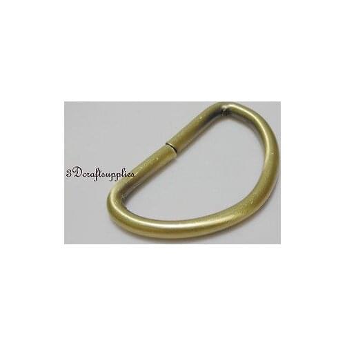D ring d-rings purse ring Webbing Strapping anti bronze 1 1/4 inch 10pcs U54
