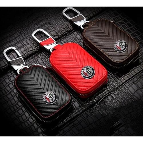 For Alfa Romeo Key Case Shell With Car Logo For Mito Giulietta 159 Gta Gtv Brera 4c Juliet Stelvio Keychain Decorative Cover