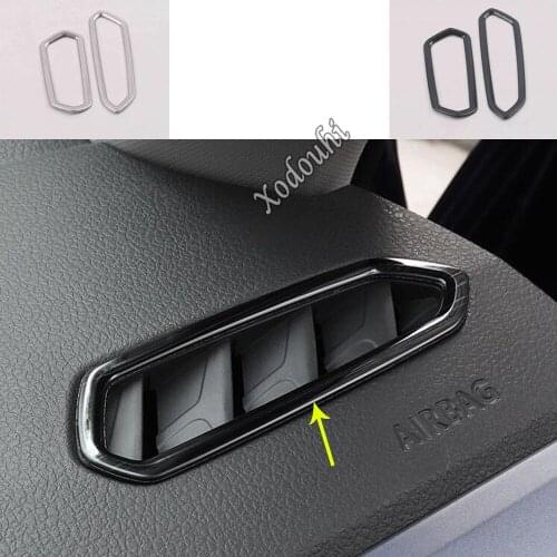 For Volkswagen VW T-cross Tcross 2018 2019 2020 Car Sticker Cover Air Conditioner Vent Outlet Garnish Interior Frame Trim Parts