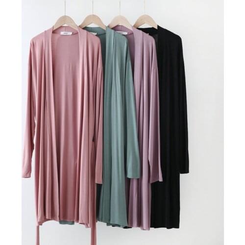 Ropa Mujer New Long Sleeve Modal Sleepwear Women Autumn Winter Bathrobe Loose Large Size Home Wear Clothes Ladies Robe XXL