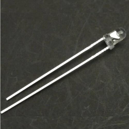 1000PCS/package 3mm 850nm IR LED Infrared Diode Lamp For Surveillance camear driver recorder 14mil chip 15-100 degrees optional