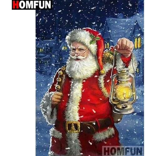 HOMFUN Full Square/Round Drill 5D DIY Diamond Painting "Santa Claus" Embroidery Cross Stitch 5D Home Decor Gift A14582