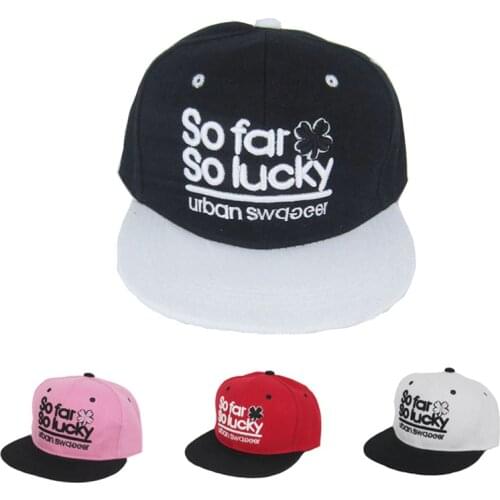 Unisex Letter Embroidered Flat Brim Hip-Hop Women Cotton Cap Baseball Cap Couple Snap Adjustable Caps Men Outing Sun Hat