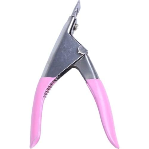 Nail clippers for nails and false acrylic nails easy to use pink. CNIM Hot