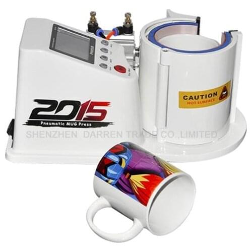 220V-110V Printing Cup Machine Multi-function Heat Transfer Press Thermal Printing Mug Cup Machine Mini Pneumatic Vertical ST110