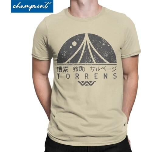 Mens USCSS Torrens T Shirts Aliens Alien Movie Weyland Yutani Corp Cotton Clothing Cool Short Sleeve Crewneck Tees 5XL T-Shirt