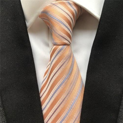 10 cm Width New Design Mens Ties Jacquard Woven Neck Tie Striped Necktie Corbatas for Fashion Men