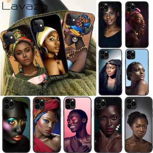 Lavaza African Beauty girl Silicone Soft Case for iPhone 12 Mini 11 Pro XS Max XR X 8 7 6 6S Plus 5 5S SE