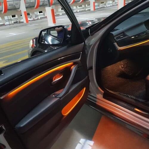 For bmw 5 series f10/f11 2 colors tuning car neon voiture led strip interior decorative door ambient light