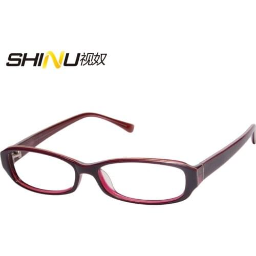 New Fashion Acetate Computer Reading Glasses Anti Blue Light & Anti-reflective Presbyopia Eyeglasses Oculos De Grau Feminino