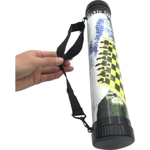 New High-quality Chess Games Set Portable Outdoor Sports Chess Games Shoulder Straps Travel Plastic Chess Pieces