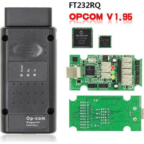 OP COM 1.95 OP-COM PIC18F458 FTDI Flash Firmware update OPCOM For Opel OBD2 Scanner Car Diagnostic Tool Cable support control