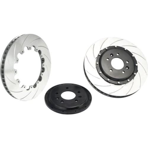High quality 380x34mm floating disc with center hat and bracket for golf mk7