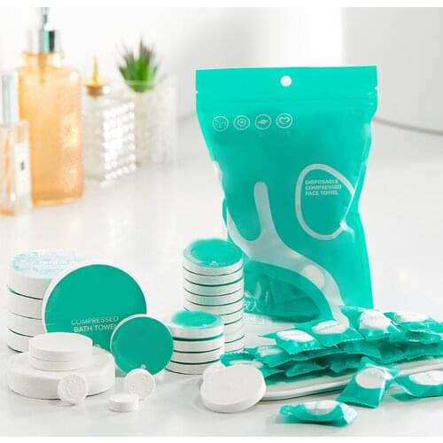 Mini Portable Compression Towel Travel Non-woven Fabric Skin-Friendly One-Time Hygiene Products Cleaning Wipes Outdoor Supplies