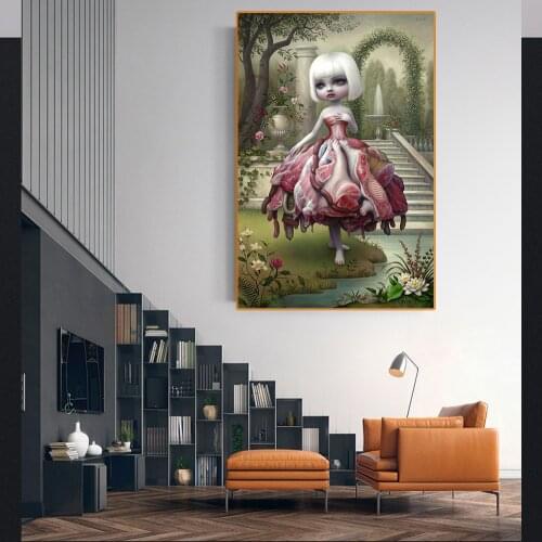 Holover Mark Ryden"The Meat Show"Modern Canvas Oil Painting Childish & Weird Pop Art Poster Unframed Home Decor Aesthetic