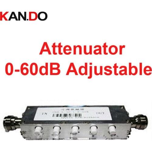 Telcome use 0-60db ajustable radio frequency attenuator N connector DC-3G attenuation connector RF communication Attenuator