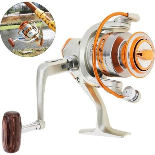 Fishing Reels 5000 Series 12 Ball Bearing Fishing Reel Saltwater Freshwater Spinning Wheel with Metal Line Cup & Handle