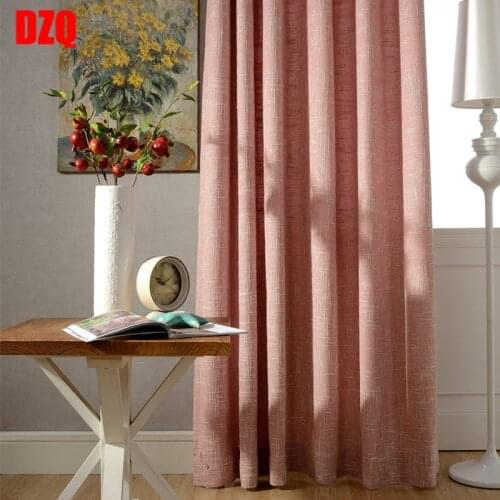 Curtains for Living Room Bedroom Curtains Modern Minimalist European Curtains Solid Color Curtains Put Burlap Curtains