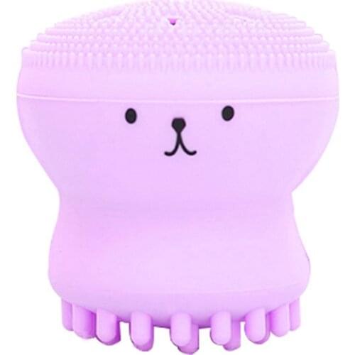 Hot Silicone Small Octopus Wash Brush Beauty Cleaning Brush Clean Pores Facial Cleansing Brushes Cleansing Instrument TSLM1