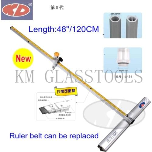 Super quality! KD 48"/120CM Speed T Shaped Oil Filled Glass Cutter Cutting Tool.Cutting glass 6~12 mm