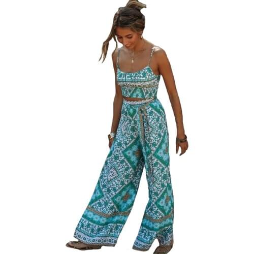Women Two Piece Set Boho Chic Outfits Off Shoulder Sleeveless Tops Bohemian Sexy Vintage Drawstring Wide-leg Pants Vintage Sets