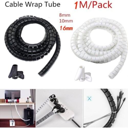 1M Wire packing tube wire storage tube computer automotive wire finishing fixed protective sleeve plastic tube