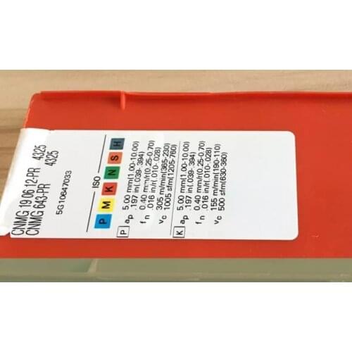 10PCS CARBIDE INSERT CNMG 190612-PR 4325