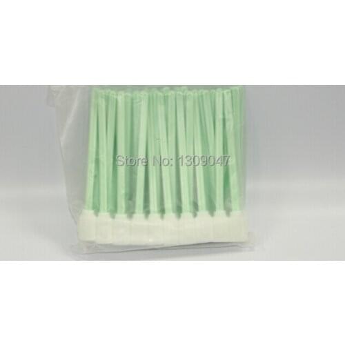 100pcs swab Solvent Foam Tipped Cleaning Swab for indoor and outdoor Roland Mimaki Mutoh Large Format Inkjet Printer