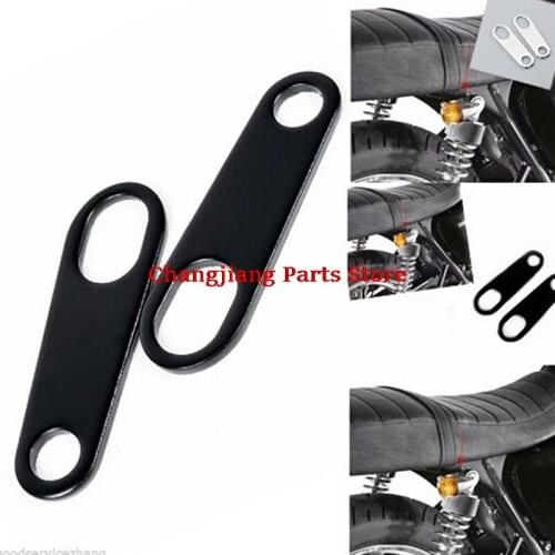 2PCS Cafe Racer Clamp Mounts Motorcycle Indicator Turn Signal Light Lamp Holder Shock Brackets For Custom Fork Chopper Bobber