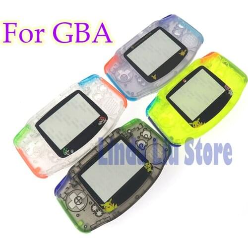 3sets Screen Lens rubber pads Screws for Game Boy Advance Console FOR GBA Dreamy Full Set Housing Shell Color