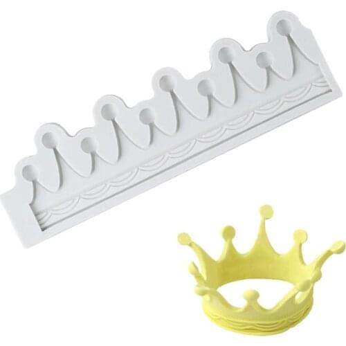 3D Crown Chocolate Mold Fondant Cake Silicone Mold Home Baking Tools