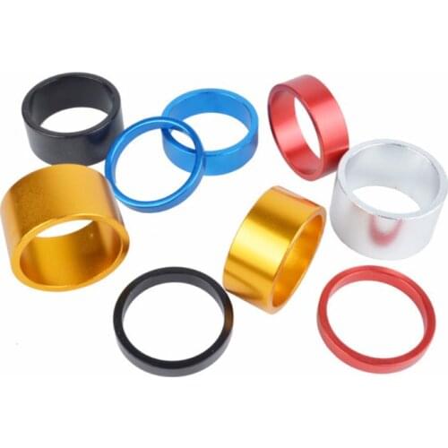 4pcs Road Bicycle Aluminum Alloy Headset Washer MTB Bike Front Fork Stem Spacers Cycling Accessories