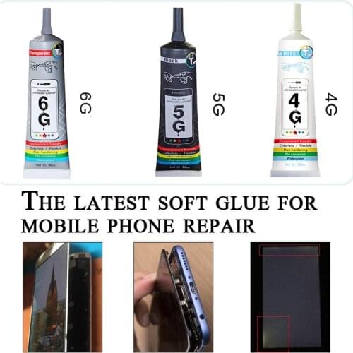 4G/5G/6G 50ml Multifunctional Glue DIY Mobile Phone Screen Frame Epoxy Sealant Super Black/White/Transparent Liquid Glue