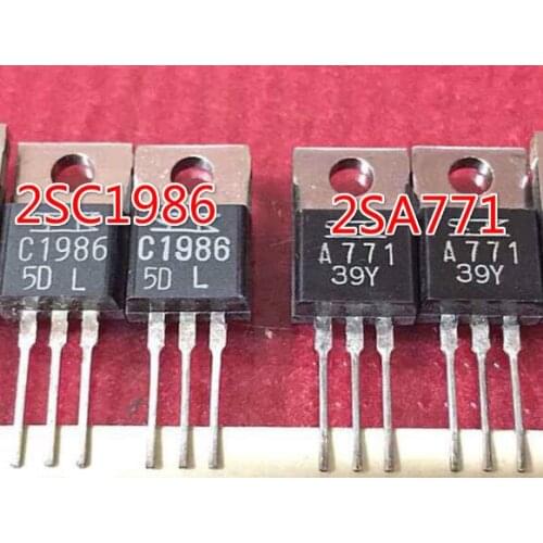 5PCS 2SC1986 + 5PCS 2SA771 / C1986 A771