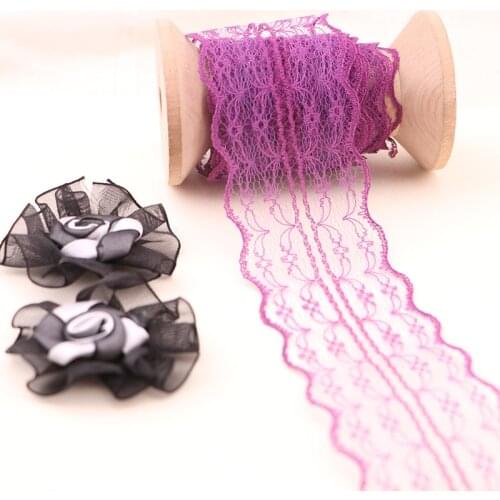 5YARD 4.5CM Colorful lace accessories, lace cloth, lace, transparent lace lace, hand DIY lace