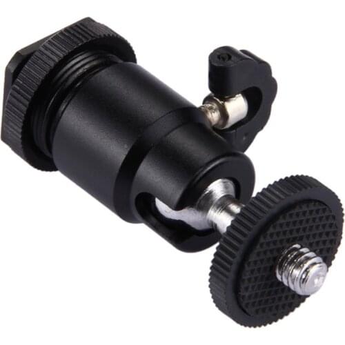 Aluminum Rotatable 1/4" Screw Tripod Mount Hot Shoe Adapter Head for SLR Camera NOV99