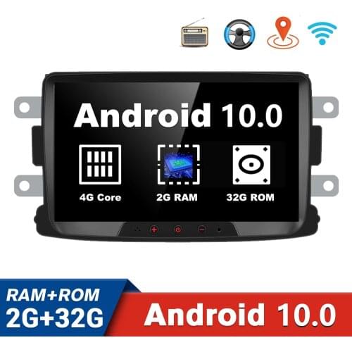 Double 2 Din Android 10.0 Car radio Multimedia Video Player auto Stereo GPS 8'' For Renault Sandero LOGAN II Duster Dacia DOKKER