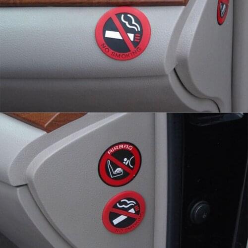 Car no smoking warning sign for Citroen C-Quatre C-Triomphe Picasso C1 C2 C3 C4 C4L C5 Elysee/DS-series