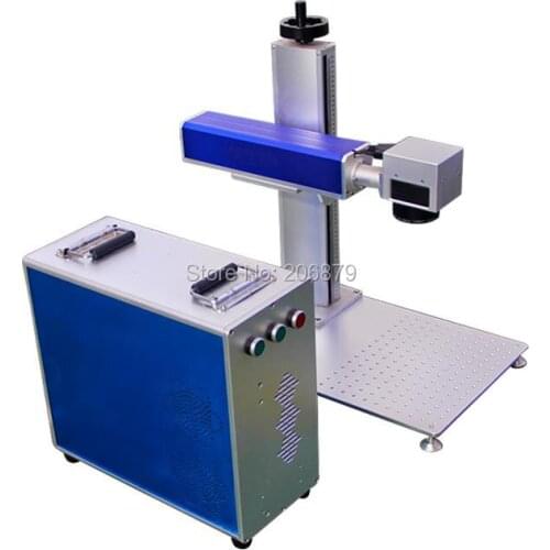 Free Shipping 20W Split Fiber Laser Metal Marking Machine Laser Engraver Machine Nameplate Mach Stainless Steel