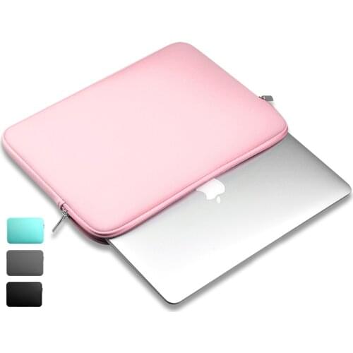 Portable Zipper Soft Liner Sleeve Laptop Bag Notebook Case Computer Bag Smart Cover for 11" 13" 14"15" Macbook Air Pro Retina