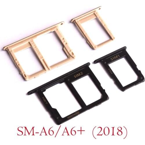 SIM Tray Holder SD Card Reader Slot Adapter for Samsung Galaxy A6 A6+ 2018 A600F/FN/DS A605F A605FD/DS
