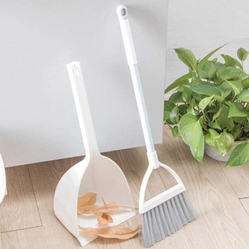 Kids Mini Broom Dustpan Set Toddlers Pretending Play Toy Household Cleaning Tool Q6PD