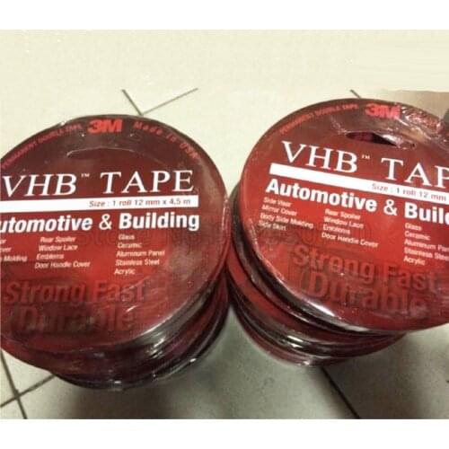 Malaysia Indonesia 3M VHB Double Sided Tape MADE IN USA Foam Tape 12/24MM x 4.5M Automotive Building Side Visor Mirror Tail Car