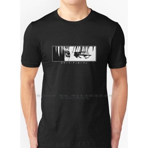 Levi-Stare-Snk T Shirt 100% Pure Cotton Levi Snk Shingeki No Kyojin Stare Isayama Attack On Titan Titans Sunlight Sword Eren