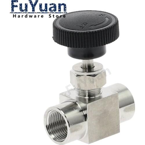 Needle Valve Female Thread 1/8" 1/4" 3/8" 12" BSP / NPT 304 Stainless Steel Flow Control Shut Off 915 PSI