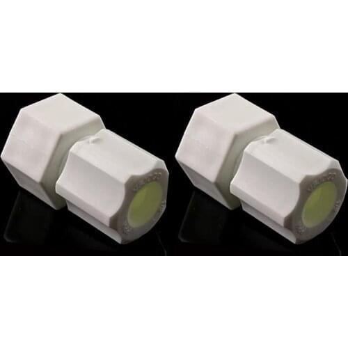 JACO Plastic Compression Fittings 1/2" thread female x 1/2" Tube Connector - 2 PACK